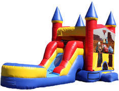 5-in-1 Castle Combo with Slide - Cars (Dry) 5-in-1 Castle Combo with Slide - Cars (Dry)
