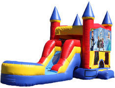 5-in-1 Castle Combo with Slide - Frozen 2 (Dry) 5-in-1 Castle Combo with Slide - Frozen 2 (Dry)