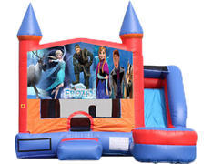 6-in-1 Castle Combo with Slide - Frozen (Dry) 6-in-1 Castle Combo with Slide - Frozen (Dry)