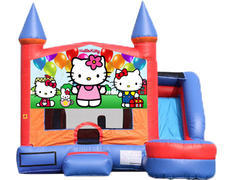 6-in-1 Castle Combo with Slide - Hello Kitty (Dry) 6-in-1 Castle Combo with Slide - Hello Kitty (Dry)