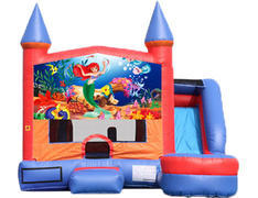 6-in-1 Castle Combo with Slide - Little Mermaid (Dry) 6-in-1 Castle Combo with Slide - Little Mermaid (Dry)