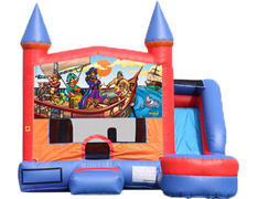 6-in-1 Castle Combo with Slide - Pirates (Dry) 6-in-1 Castle Combo with Slide - Pirates (Dry)
