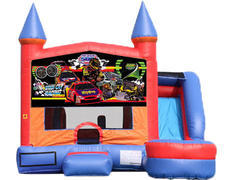 6-in-1 Castle Combo with Slide - Race Cars (Dry) 6-in-1 Castle Combo with Slide - Race Cars (Dry)