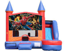 6-in-1 Castle Combo with Slide - Spiderman (Dry) 6-in-1 Castle Combo with Slide - Spiderman (Dry)