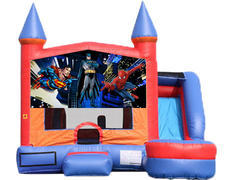 6-in-1 Castle Combo with Slide - Superheroes (Dry) 6-in-1 Castle Combo with Slide - Superheroes (Dry)