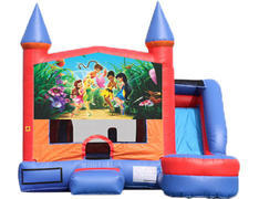 6-in-1 Castle Combo with Slide - Tinker Bell (Dry) 6-in-1 Castle Combo with Slide - Tinker Bell (Dry)