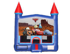 Blue & Red Castle Bounce House - Cars Blue & Red Castle Bounce House - Cars