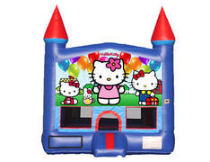 Blue & Red Castle Bounce House - Hello Kitty Blue & Red Castle Bounce House - Hello Kitty