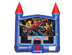 Blue & Red Castle Bounce House - Spiderman Blue & Red Castle Bounce House - Spiderman