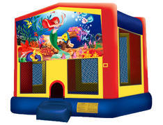 Yellow, Red & Blue Bounce House - Little Mermaid Yellow, Red & Blue Bounce House - Little Mermaid
