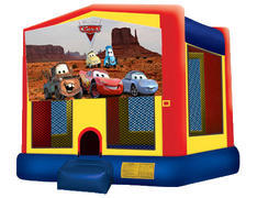 Yellow, Red & Blue Bounce House - Cars Yellow, Red & Blue Bounce House - Cars