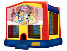 Yellow, Red & Blue Bounce House - Princesses Yellow, Red & Blue Bounce House - Princesses