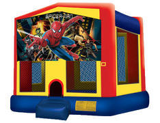 Yellow, Red & Blue Bounce House - Spiderman Yellow, Red & Blue Bounce House - Spiderman