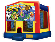Yellow, Red & Blue Bounce House - Sports Yellow, Red & Blue Bounce House - Sports