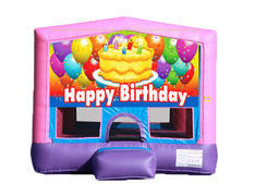 Pink & Purple Bounce House - Birthday Cake Pink & Purple Bounce House - Birthday Cake