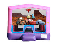 Pink & Purple Bounce House - Cars Pink & Purple Bounce House - Cars