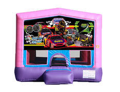 Pink & Purple Bounce House - Race Cars Pink & Purple Bounce House - Race Cars