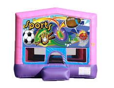 Pink & Purple Bounce House - Sports Pink & Purple Bounce House - Sports